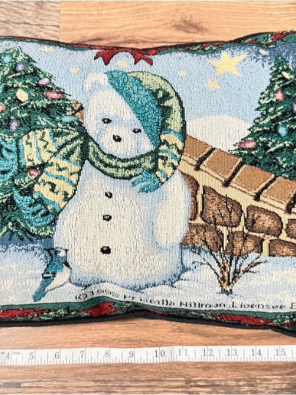 Vintage 1998 Priscilla Hillman designed Enesco
Winter Bear themed Pillow